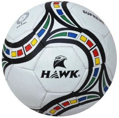 

HAWK SUPREME Extra Durable Rubber Football - Size: (Pack of 1, White