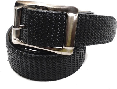 

DAKSH Men Black Artificial Leather Belt