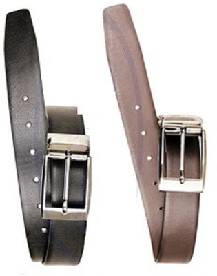 

new balts Men Brown, Black Genuine Leather Belt, Balck