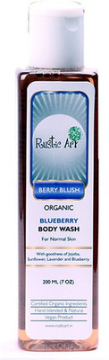 

Rustic Art Love Potion - Organic Bluberry Baby wash Certified Organic / Chemical Free / Plant Based Ingredients / Hand-blended / Vegan(200 ml)
