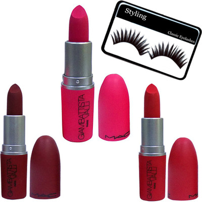 

styling Eyelashes&Gambattsta Valli Lipstick Set of 3(Set of 4)