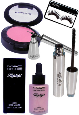 

styling Eyelashes&Brooke Candy Liner&Mascara&Highlight&Pink Shade Blusher(Set of 5)