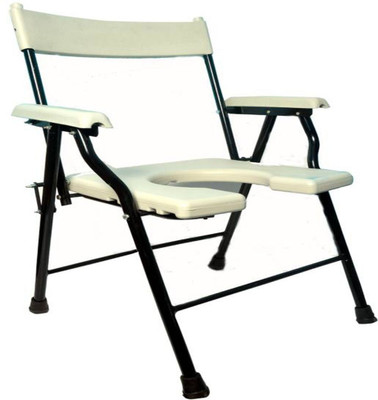 

ASR SURGICAL Commode & Showert Chairs Commode Chair(White)