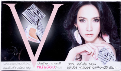 

Mistine Lady M V-shape Super Face Powder Spf25 Pa++ (Shade : S1-Fair Skin) Compact(fair)