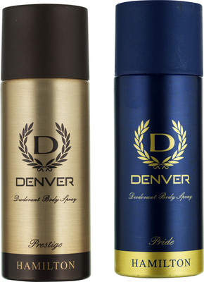 

Denver DEO PRESTIGE & PRIDE Deodorant Spray - For Men(330 ml, Pack of 2)