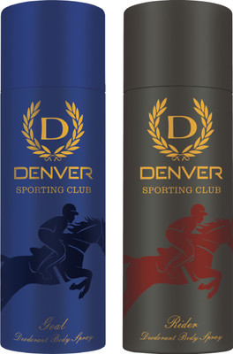 

Denver GOAL & RIDER Deodorant Spray - For Men(330 ml, Pack of 2)