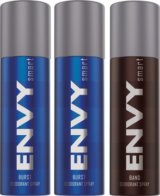 

ENVY SMART DEO BURST & BANG Deodorant Spray - For Men(315 ml, Pack of 3)