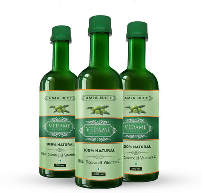 

vedame herbals Amla Juice(pack of 3)(3 x 166.67 ml)