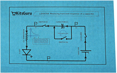 

KitsGuru Realising the Transient Response of a Capacitor LGSK004 Educational Electronic Hobby Kit