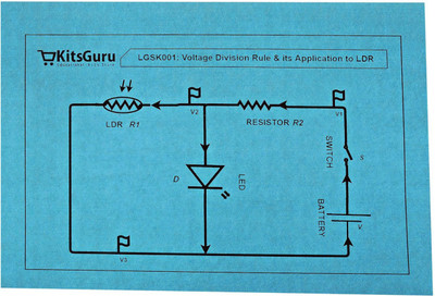 

KitsGuru Voltage Division Rule & its Application (Kirchoff's Law) LGSK001 Educational Electronic Hobby Kit