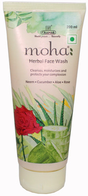 

Moha Neem, Cucumber, Aloe & Rose Cleanses Moisturizes Face Natural Herbal Face Wash(200 ml)