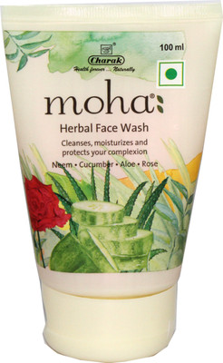 

Moha Neem, Cucumber, Aloe & Rose Cleanses Moisturizes Face Natural Herbal Face Wash(100)