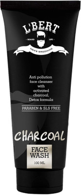 

lbert Activated Charcoal Face Wash For Men & Women | Reduce Acne & Pimple | Oil & Pollution Control Face Wash | Deep Cleansing & Exfoliation | Paraben & SLS Free - 100 ML Face Wash(100 ml)