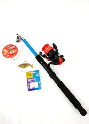 

Guru Kripa FISHING SET FISHING SET 750 Red, Black, Blue Fishing Rod(230, .750, Red, Black, Blue)
