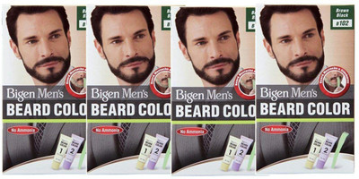 

Bigen Men's Beard Colour ( 20g + 20g each ) | Combo Pack / Set Of 4 Ammonia Free Beard Hair Color(B102 - Brown Black)