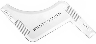 

WILLOW & SMITH Beard Shaping Template Plus Beard Comb With Scissor All-In-One Tool
