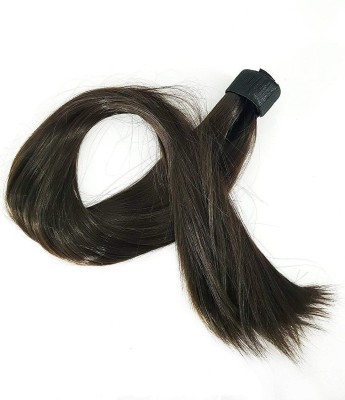 INAAYA Straight Ponytail  Extensions For Women And Girls, Dark Brown, (10364) Hair Extension