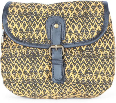 

People Sling Bag(Yellow, Blue), Blue;yellow