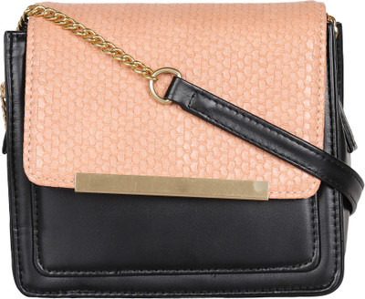 

Berrypeckers Sling Bag(Beige, Black)