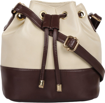 

Berrypeckers Sling Bag(Beige, Brown)