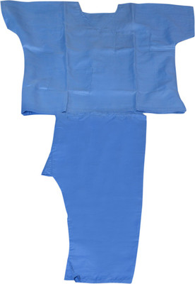 

SR SR-07 Gown Hospital Scrub(BLUE L)