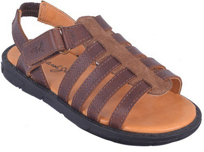 

Mardi Gras Boys & Girls Velcro Sports Sandals(Brown, Teak+d.brown