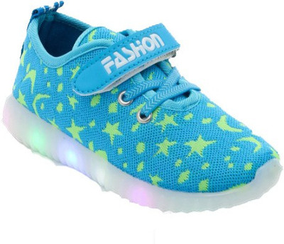 

PASSION PETALS Boys Velcro Sneakers(Blue