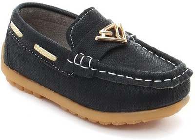 

PASSION PETALS Boys Slip on Formal Boots(Black