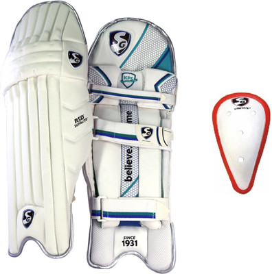 

SG Combo of Two - One Pair of Rsd Supalite Batting Legguard (Size Men's) (Right Handed) and One Litevate Abdominal guard (Color On Availability)- Cricket Kit