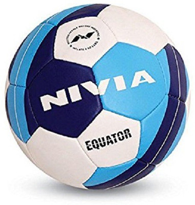

Nivia Equator Football - Size: (Pack of 1, Multicolor, White & blue