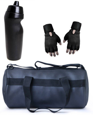 

Vellora High Quality Gym Bag, Sipper Penguin And Gym Glove With Wrist Support Combo Gym & Fitness Kit