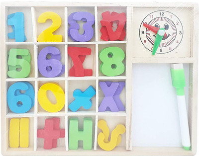 

TALKING GANESHA Wooden Computation Study Box with Clock and Abacus for Children Ages 3+ Years (Multicolor)(Multicolor)