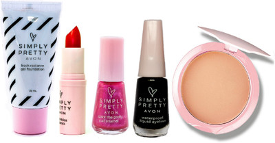 

Avon Simply Pretty Premium makeup Collection(Pack of 5)