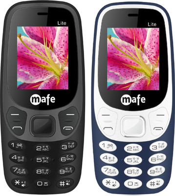 

Mafe Lite Combo of Two Mobiles(Black, Blue&White)
