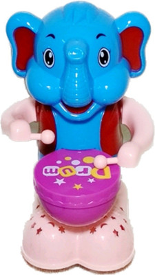 

ClueSteps Funny Elephant Drummer Toy to Entertain Your New Born Baby(Multicolor)