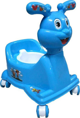 

Croox High Quality Baby 3 in 1 Rabbit Potty seat with Walking & Sitting Chair_Blue Potty Seat Potty Seat(Multicolor)