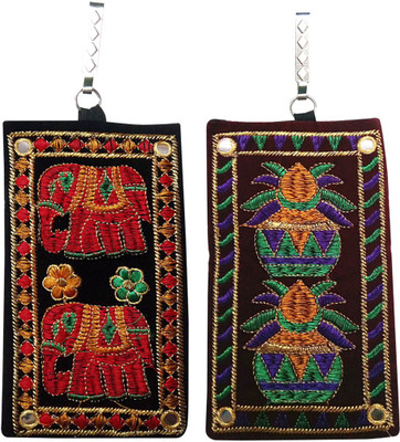 

Shopoholics Combo-of-2-Pouch-Code-Y Mobile Pouch(Multicolor)