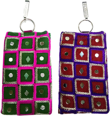 

Shopoholics Combo-of-2-Pouch-Code-F Mobile Pouch(Multicolor)