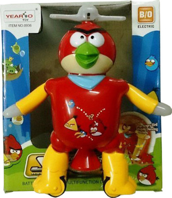 

Saisan Dancing Angry Bird Robot Flashing Lights Music Rotating Step Movements