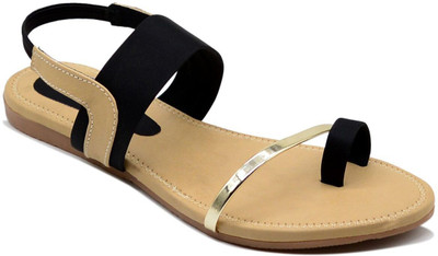 

Myra Women Back Strap Black Flats
