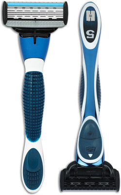 

HAJAMAT BLU RACER V ( 1 RAZOR HANDLE + PACK OF 4 CARTRIDGES )
