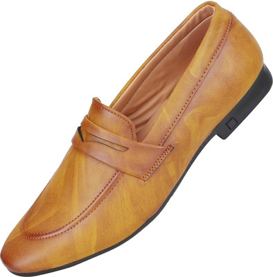 

Emosis Burnished Corporate Casuals For Men(Tan