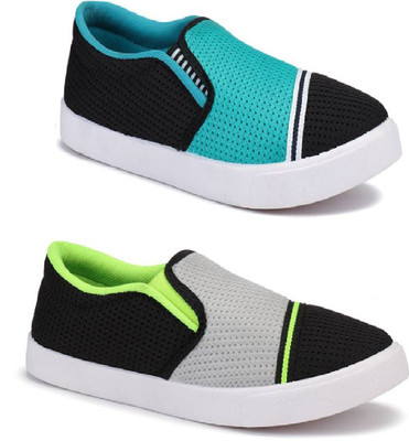 

Vocabulary Combo 2 Pairs Shoes Canvas Shoes For Men(Multicolor, Muticolor