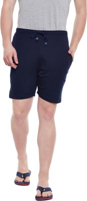 VIMAL JONNEY Solid Men Dark Blue Regular Shorts