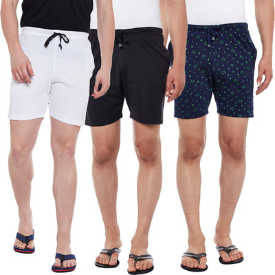 MACK JONNEY Solid Men Multicolor Basic Shorts