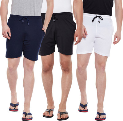MACK JONNEY Solid Men Multicolor Basic Shorts