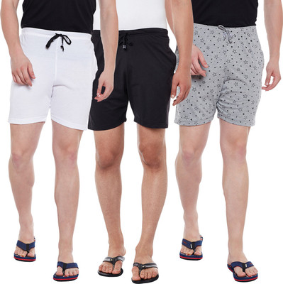 MACK JONNEY Solid Men Multicolor Basic Shorts