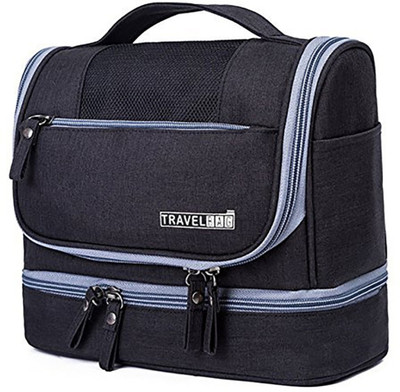 

ShopyBucket Multifunction Cosmetic Bag Women Makeup Bag Travel Toiletry Bag Small Travel Bag - Large(Black)