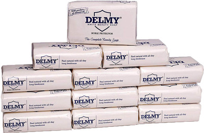

Delmy White Beauty Soap - Almond Oil (Pack of 12 - 100g each)(200 g, Pack of 10)