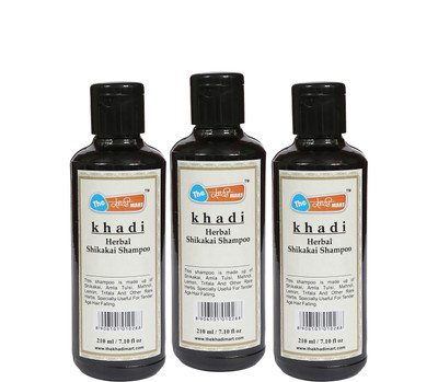 

Agile The Khadi Mart Herbal (Shikakai) Shampoo - (Pack of 3) - 630 ML(3 g, Pack of 3)
